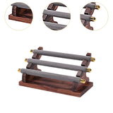 Maxbell Rings Display Stand Jewelry Organizer for Dressing Table Countertop Tabletop Gray 22x10.5x9.5cm