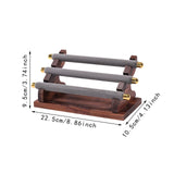Maxbell Rings Display Stand Jewelry Organizer for Dressing Table Countertop Tabletop Gray 22x10.5x9.5cm