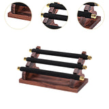 Maxbell Rings Display Stand Jewelry Organizer for Dressing Table Countertop Tabletop Black 22x10.5x9.5cm