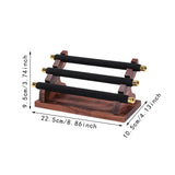 Maxbell Rings Display Stand Jewelry Organizer for Dressing Table Countertop Tabletop Black 22x10.5x9.5cm