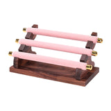 Maxbell Rings Display Stand Jewelry Organizer for Dressing Table Countertop Tabletop Pink 22x10.5x9.5cm