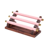 Maxbell Rings Display Stand Jewelry Organizer for Dressing Table Countertop Tabletop Pink 22x10.5x9.5cm