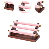 Maxbell Rings Display Stand Jewelry Organizer for Dressing Table Countertop Tabletop Pink 22x10.5x9.5cm