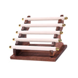Maxbell Rings Display Stand Jewelry Organizer for Dressing Table Countertop Tabletop Beige 22x16.5x15.5cm