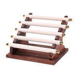 Maxbell Rings Display Stand Jewelry Organizer for Dressing Table Countertop Tabletop Beige 22x16.5x15.5cm