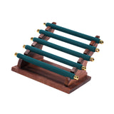 Maxbell Rings Display Stand Jewelry Organizer for Dressing Table Countertop Tabletop Green 22x16.5x15.5cm
