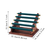 Maxbell Rings Display Stand Jewelry Organizer for Dressing Table Countertop Tabletop Green 22x16.5x15.5cm