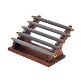Maxbell Rings Display Stand Jewelry Organizer for Dressing Table Countertop Tabletop Gray 22x16.5x15.5cm