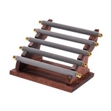 Maxbell Rings Display Stand Jewelry Organizer for Dressing Table Countertop Tabletop Gray 22x16.5x15.5cm
