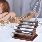 Maxbell Rings Display Stand Jewelry Organizer for Dressing Table Countertop Tabletop Gray 22x16.5x15.5cm