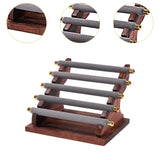 Maxbell Rings Display Stand Jewelry Organizer for Dressing Table Countertop Tabletop Gray 22x16.5x15.5cm
