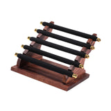 Maxbell Rings Display Stand Jewelry Organizer for Dressing Table Countertop Tabletop Black 22x16.5x15.5cm