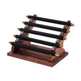 Maxbell Rings Display Stand Jewelry Organizer for Dressing Table Countertop Tabletop Black 22x16.5x15.5cm