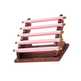 Maxbell Rings Display Stand Jewelry Organizer for Dressing Table Countertop Tabletop Pink 22x16.5x15.5cm