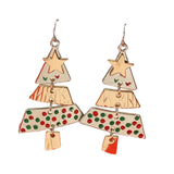 Christmas Tree Earrings Trendy Jewelry for Thanksgiving Festive Party Favors