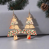 Christmas Tree Earrings Trendy Jewelry for Thanksgiving Festive Party Favors