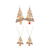 Christmas Tree Earrings Trendy Jewelry for Thanksgiving Festive Party Favors