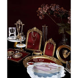 Maxbell Jewelry Display Rack Multiuse Desktop Elegant for Bedroom Vanity Tables Home Type A S
