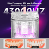 Maxbell Ultrasonic Retainer Cleaner Portable for Mouth Guard Toothbrush Heads