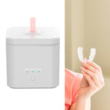 Maxbell Ultrasonic Retainer Cleaner Portable for Mouth Guard Toothbrush Heads