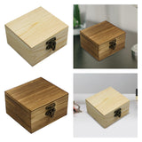 Wooden Jewelry Box Desktop Jewelry Storage Box for Rings Bracelets Necklaces Wood