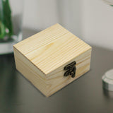 Wooden Jewelry Box Desktop Jewelry Storage Box for Rings Bracelets Necklaces Wood