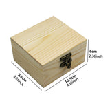 Wooden Jewelry Box Desktop Jewelry Storage Box for Rings Bracelets Necklaces Wood