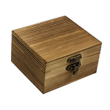 Wooden Jewelry Box Desktop Jewelry Storage Box for Rings Bracelets Necklaces Brown