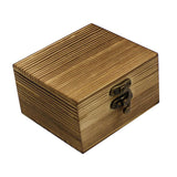 Wooden Jewelry Box Desktop Jewelry Storage Box for Rings Bracelets Necklaces Brown