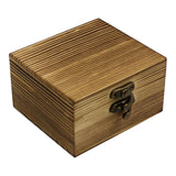 Wooden Jewelry Box Desktop Jewelry Storage Box for Rings Bracelets Necklaces Brown