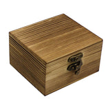 Wooden Jewelry Box Desktop Jewelry Storage Box for Rings Bracelets Necklaces Brown