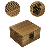 Wooden Jewelry Box Desktop Jewelry Storage Box for Rings Bracelets Necklaces Brown