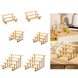 Display Riser Multi Tiers Riser Display Shelf for Figurines Dolls Sculptures 3 Tier 33 cm