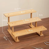 Display Riser Multi Tiers Riser Display Shelf for Figurines Dolls Sculptures 3 Tier 33 cm