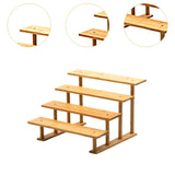 Maxbell Display Riser Multi Tiers Riser Display Shelf for Figurines Dolls Sculptures 4 Tier 33 cm