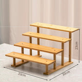Maxbell Display Riser Multi Tiers Riser Display Shelf for Figurines Dolls Sculptures 4 Tier 33 cm