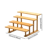 Maxbell Display Riser Multi Tiers Riser Display Shelf for Figurines Dolls Sculptures 4 Tier 33 cm