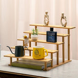 Maxbell Display Riser Multi Tiers Riser Display Shelf for Figurines Dolls Sculptures 5 Tier 40 cm