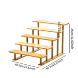 Maxbell Display Riser Multi Tiers Riser Display Shelf for Figurines Dolls Sculptures 5 Tier 40 cm
