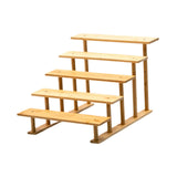 Maxbell Display Riser Multi Tiers Riser Display Shelf for Figurines Dolls Sculptures 5 Tier 40 cm