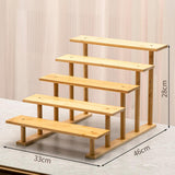 Maxbell Display Riser Multi Tiers Riser Display Shelf for Figurines Dolls Sculptures 5 Tier 40 cm