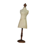 Maxbell Body Necklace Display Stand Vintage Style Model for Counter Desktop Showcase Tall
