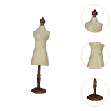 Maxbell Body Necklace Display Stand Vintage Style Model for Counter Desktop Showcase Tall