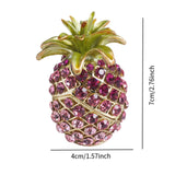 Maxbell Pineapple Trinket Box Decor Pineapple Decorative Box for Charm Rings Earring Pink