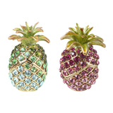Maxbell Pineapple Trinket Box Decor Pineapple Decorative Box for Charm Rings Earring Pink