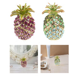 Maxbell Pineapple Trinket Box Decor Pineapple Decorative Box for Charm Rings Earring Pink