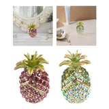 Maxbell Pineapple Trinket Box Decor Pineapple Decorative Box for Charm Rings Earring Pink