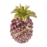 Maxbell Pineapple Trinket Box Decor Pineapple Decorative Box for Charm Rings Earring Pink