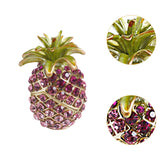 Maxbell Pineapple Trinket Box Decor Pineapple Decorative Box for Charm Rings Earring Pink