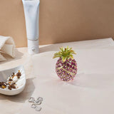 Maxbell Pineapple Trinket Box Decor Pineapple Decorative Box for Charm Rings Earring Pink